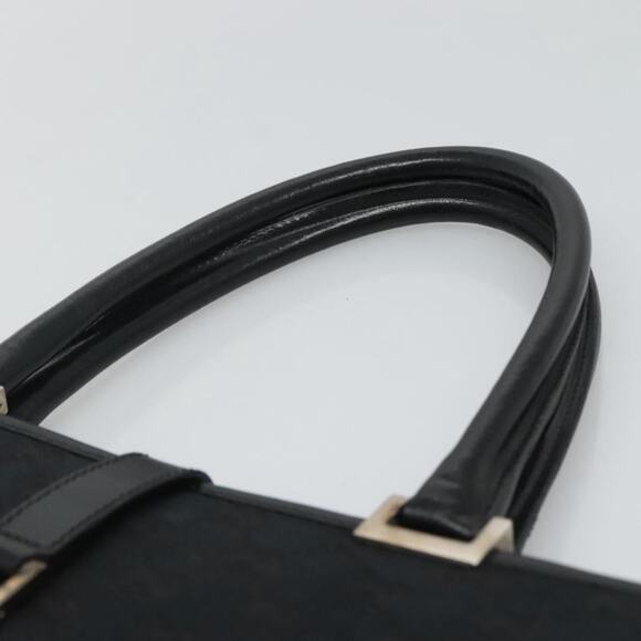 GUCCI GG Canvas Jackie Hand Bag Black Silver 002 002 - Picture 9 of 16